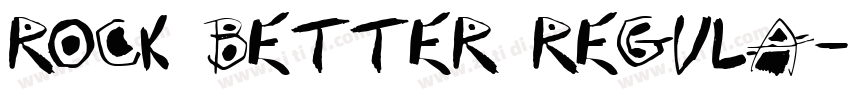 Rock Better Regula字体转换